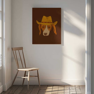 Tablou canvas „Nala The Cutest Cowgirl Pup” de Anyone Can Yeehaw