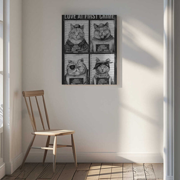 Tablou canvas „Love At First Crime” de Mike Koubou