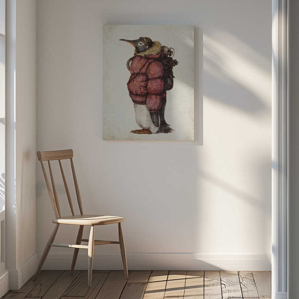 Tablou canvas „Skybound Penguin” de Mike Koubou