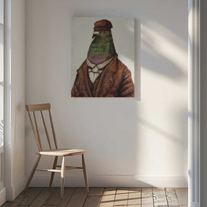 Tablou canvas „Pigeon Dressed In Vintage Attire” de Mike Koubou