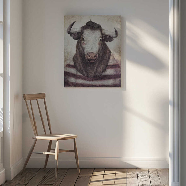 Tablou canvas „Bovine Chic Style” de Mike Koubou