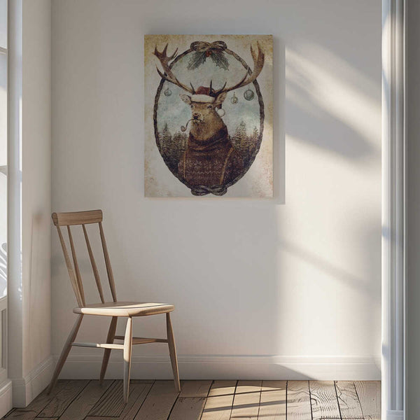 Tablou canvas „Thinking Wild Christmas” de Mike Koubou