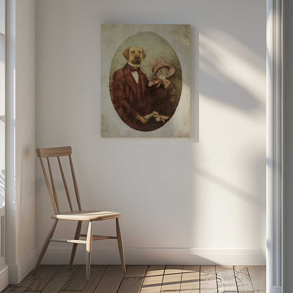 Tablou canvas „Victorian-style Portrait Couple” de Mike Koubou