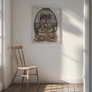 Tablou canvas „Oceanic Feline” de Mike Koubou