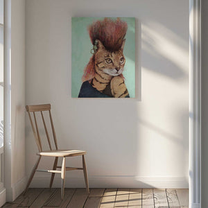 Tablou canvas „Stylish Tabby Cat” de Mike Koubou