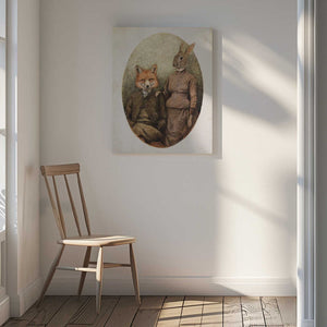 Tablou canvas „The Foxes” de Mike Koubou
