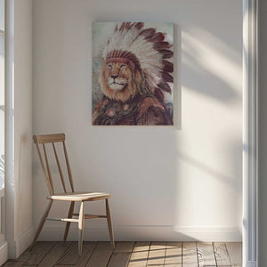 Tablou canvas „Majestic Lion” de Mike Koubou