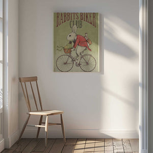 Tablou canvas „Rabbits Biker Club” de Mike Koubou
