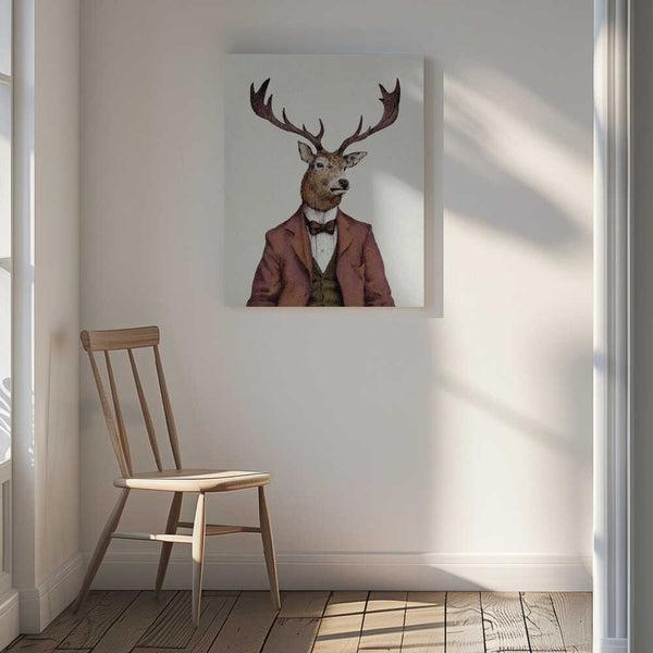 Tablou canvas „A deer With Human Attire—wearing” de Mike Koubou