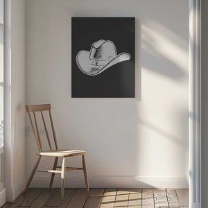 Tablou canvas „Black Cowboy Hat” de Jolly and Dash