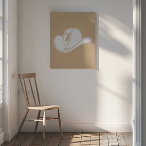 Tablou canvas „Neutral Cowboy Hat” de Jolly and Dash