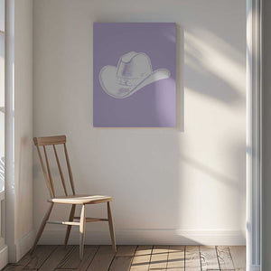 Tablou canvas „Purple Cowboy Hat” de Jolly and Dash