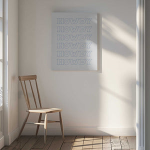 Tablou canvas „Blue Howdy” de Jolly and Dash