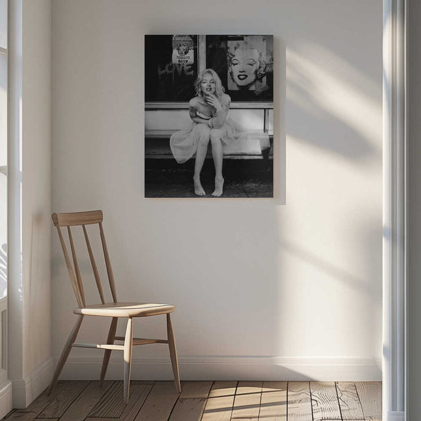 Tablou canvas „New Marilyn BW” de Dikhotomy