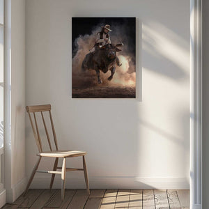 Tablou canvas „BullRide” de Marcel Egger