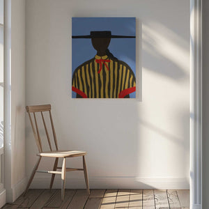 Tablou canvas „Bold Hat Woman and Stripes New Mexico Style” de THE MIUUS STUDIO