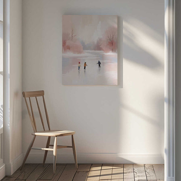 Tablou canvas „Schlittschuhlaufen” de Ohkimiko