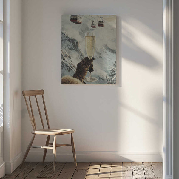 Tablou canvas „Bubbly Skiing” de Andreas Magnusson