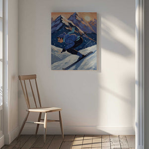 Tablou canvas „The joy of skiing” de HUGO