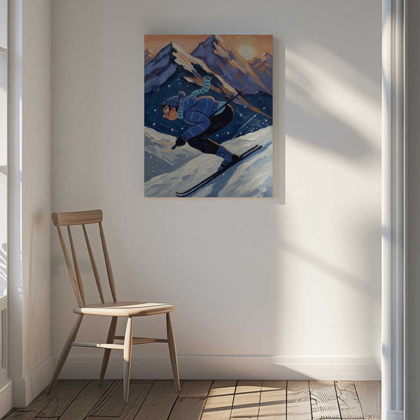 Tablou canvas „The joy of skiing” de HUGO