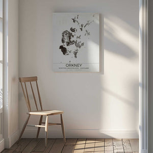 Tablou canvas „Orkney Scottish Archipelago Scotland Map” de Nicholas