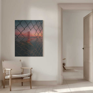 Tablou canvas „Golden Gate Caged” de David George