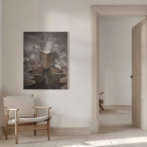 Tablou canvas „Old Tree Reading Story Book” de Angela Waye