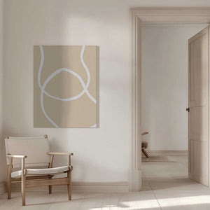 Tablou canvas „Beige Lines 04” de Pictufy Studio