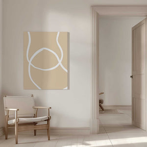 Tablou canvas „Beige Lines 04” de Pictufy Studio