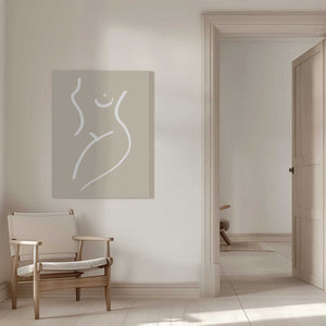 Tablou canvas „Body Sketch Sand” de Pictufy Studio