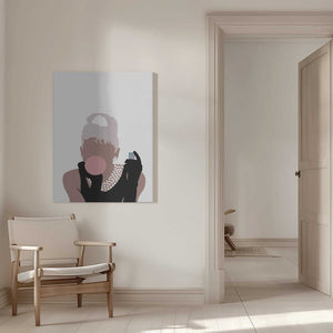 Tablou canvas „Bubblegum Girl” de Pictufy Studio II