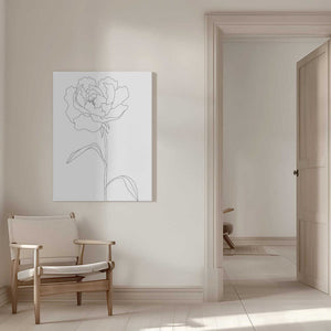 Tablou canvas „Peony Lines” de Pictufy Studio II