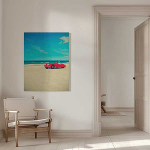 Tablou canvas „The red car” de Massimo Della Latta