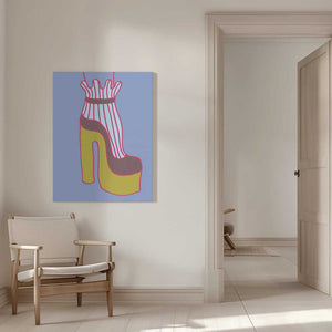 Tablou canvas „Yellow Heel 01” de Pictufy Studio