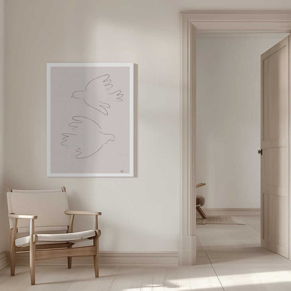 Tablou canvas „Two Doves” de Pictufy Studio II