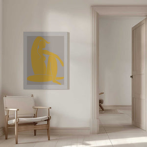 Tablou canvas „Yellow Figure” de Pictufy Studio II