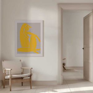 Tablou canvas „Yellow Figure” de Pictufy Studio II