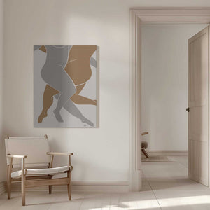 Tablou canvas „Lovers Beige” de Pictufy Studio II