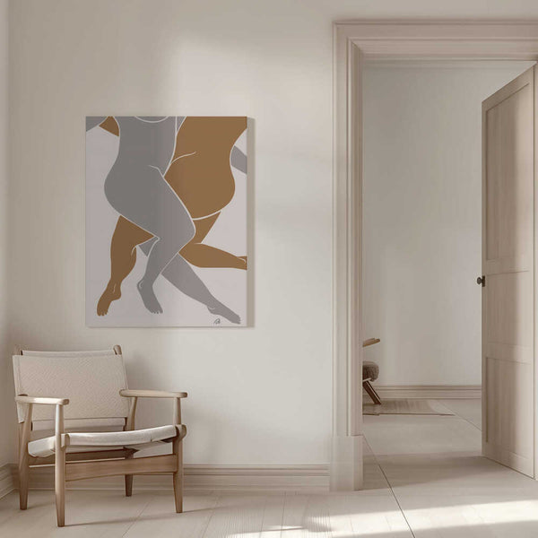 Tablou canvas „Lovers Beige” de Pictufy Studio II