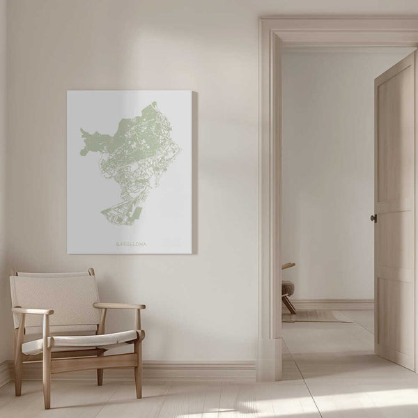 Tablou canvas „Barcelona Map” de Pictufy Studio II