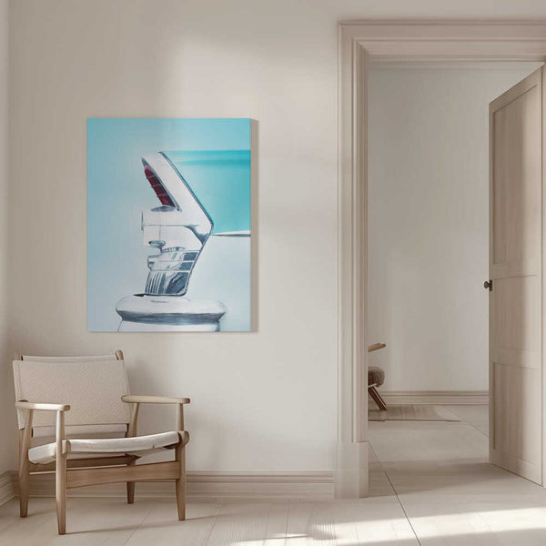 Tablou canvas „US classic car 1955 Century tail fin abstract” de Beate Gube