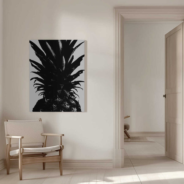 Tablou canvas „Pineapple bw” de Pictufy Studio III