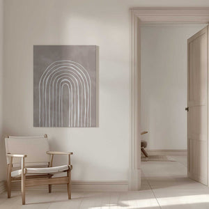 Tablou canvas „Arch_one way_003_white” de Pictufy Studio II