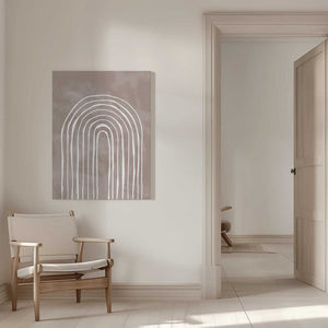 Tablou canvas „Arch_one way_003_white” de Pictufy Studio II