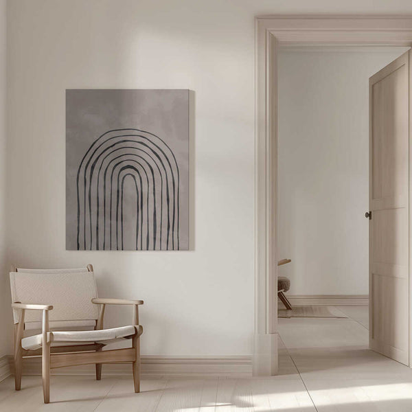 Tablou canvas „Arch_one way_004_black” de Pictufy Studio II