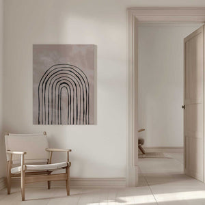 Tablou canvas „Arch_one way_004_black” de Pictufy Studio II
