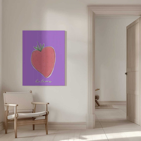 Tablou canvas „Stylized Strawberry Delight” de uplusmestudio