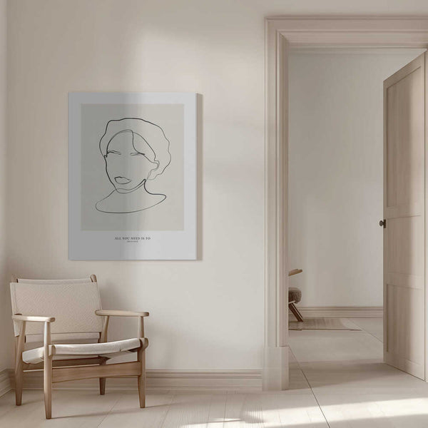 Tablou canvas „Modern female line art” de NKTN