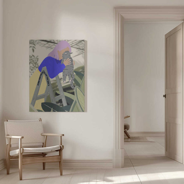 Tablou canvas „Hi Kitty, I love you!” de Jota de jai