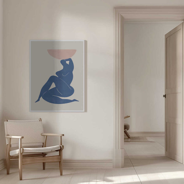 Tablou canvas „Harmony in Blue” de THE MIUUS STUDIO